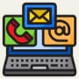Icon - Contact us at our Christian branding agency
