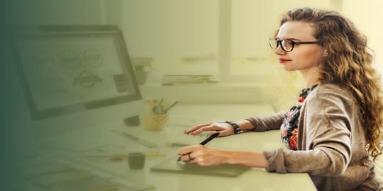 Church marketing agency Graphic Designer at work